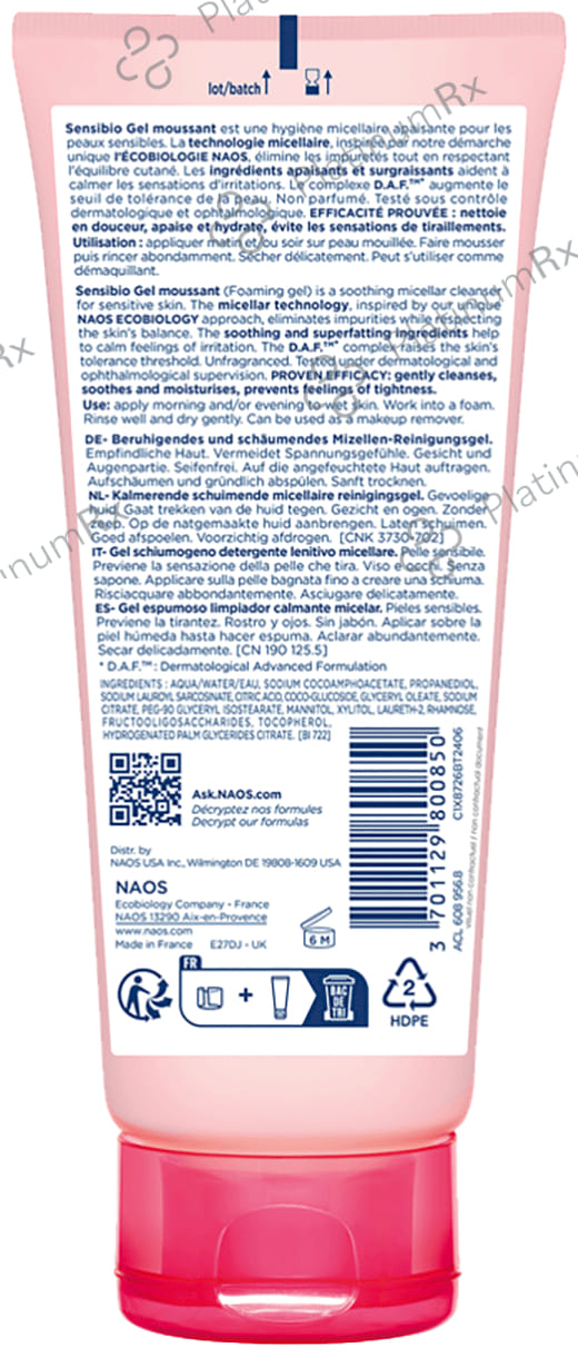 Bioderma Sensibio Gel Moussant Soothing Micellar Cleansing Foaming Gel 100 ml