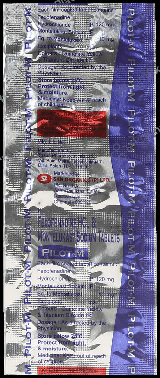 Pilot M 120/10mg Tablet 10s
