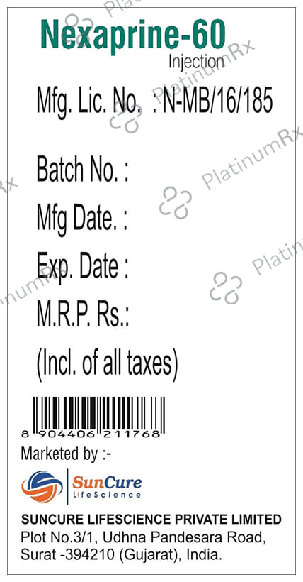 Nexaprine 60mg Injection 0.6ml