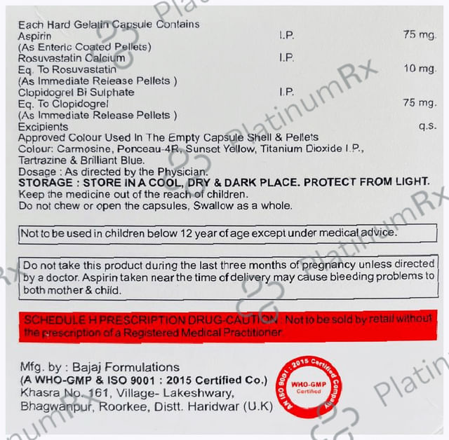 Genxrose Gold 10mg Capsule 10s