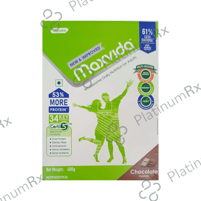 Maxvida Nutritional Supplement for Haemoglobin Formation & Immunity - Flavour Chocolate Powder