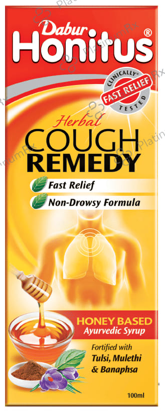 Dabur Honitus Honey Based Cough With Hot Sip Free Syrup 100ml