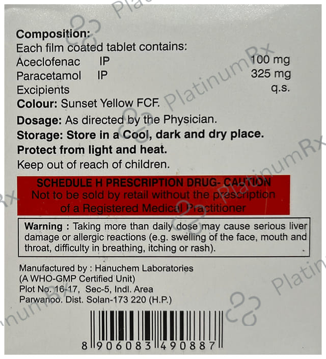 Takflam 50/500mg Plus Tablet 10s