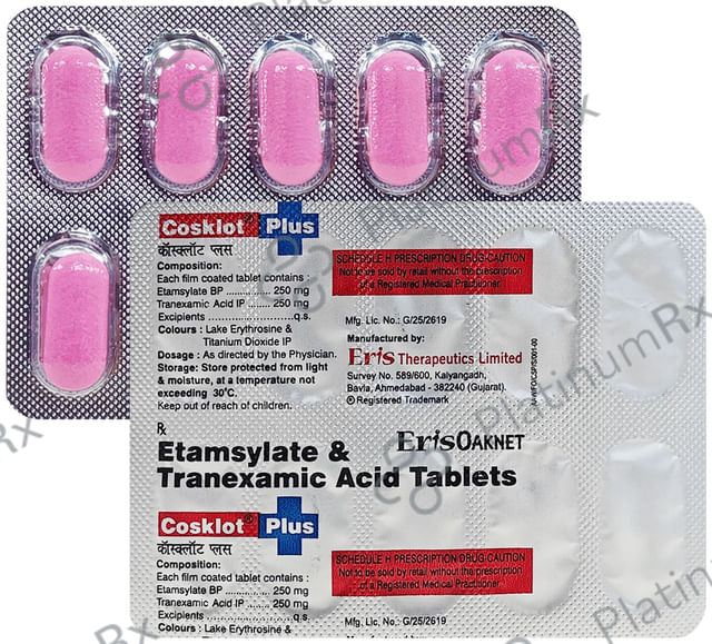 Cosklot Plus 250/250mg Tablet 10s