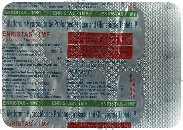 Enristas 1MF 1/500mg Tablet SR 10s