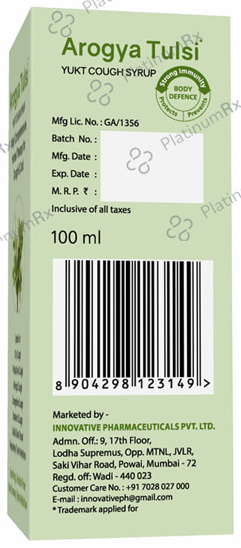 Arogya Tulsi Yukt Cough Syrup