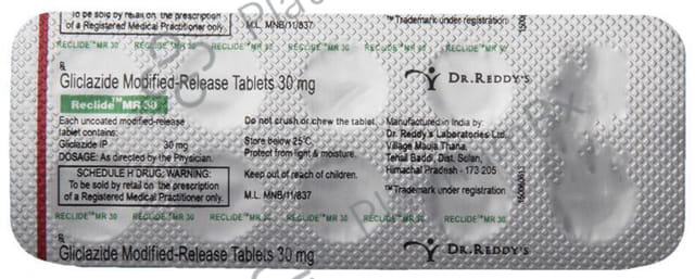 Reclide MR 30mg Tablet MR 10s