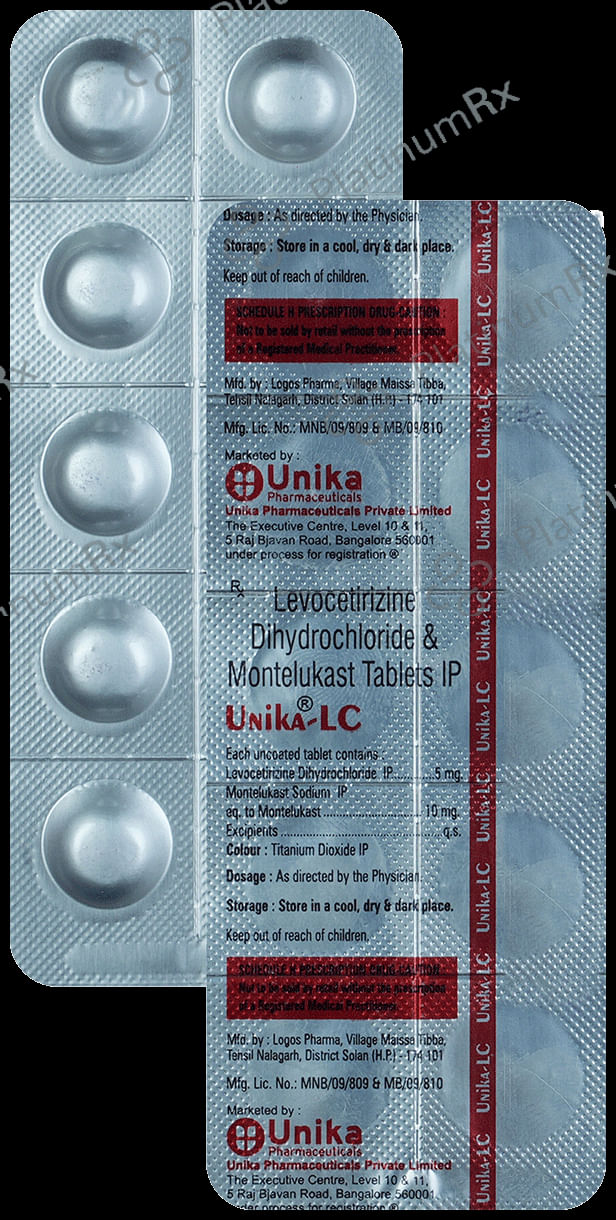 Unika-LC 5mg/10mg Tablet