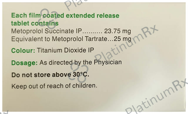 Metolar XT 25mg Tablet ER 15s