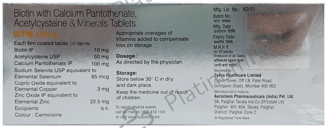 BTN Ultra Tablet 30s