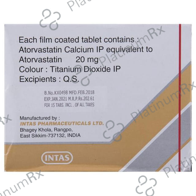 Lipicure 20mg Tablet 15s