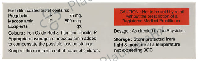 Gabawin M 500mcg/75mg Tablet