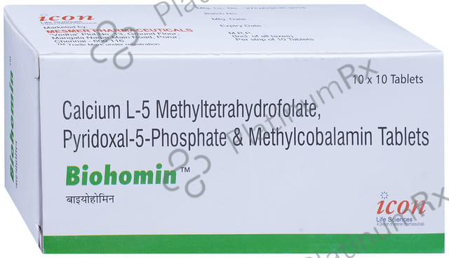 Bio Homin 3mg/2000mcg/35mg Tablet 10s