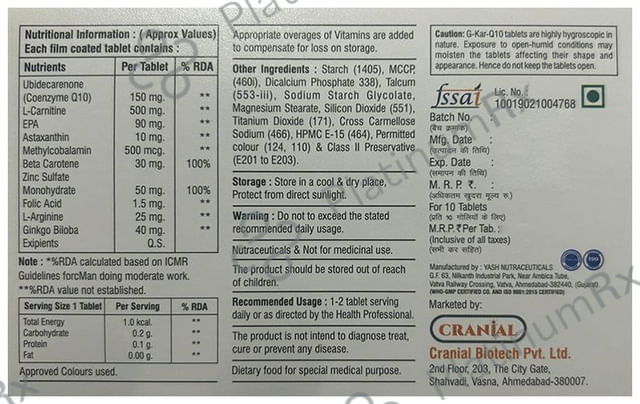 G-Kar-Q10 Tablet