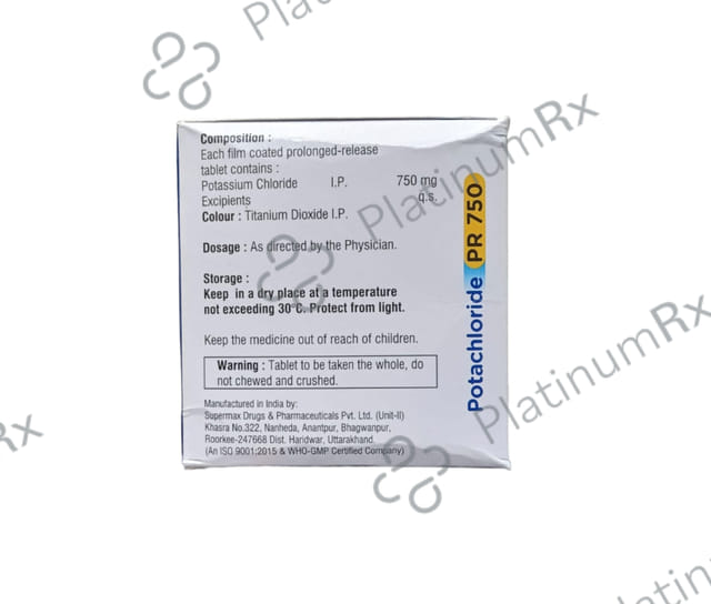 Potachloride PR 750mg Tablet 10s