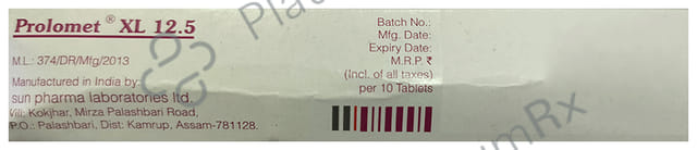 Prolomet XL 12.5mg Tablet 10s