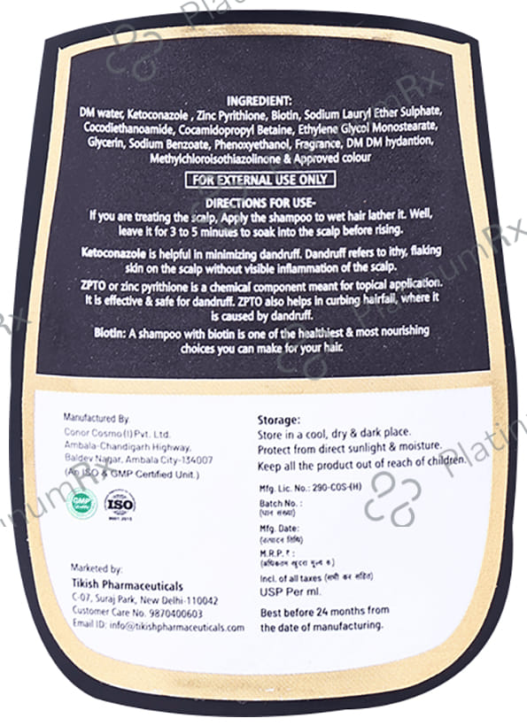 Maquillage Wellness K Tik Gold Ketoconazole Shampoo 100ml