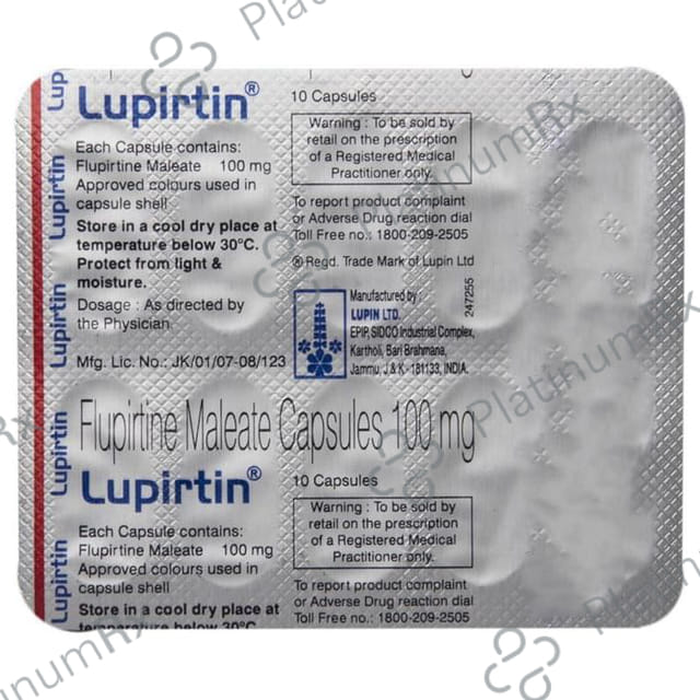 Lupirtin 100mg Capsule 10s