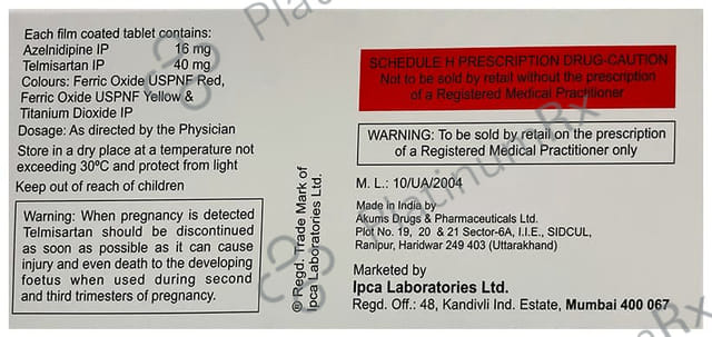 Zeblong T 40/16mg Tablet 10s