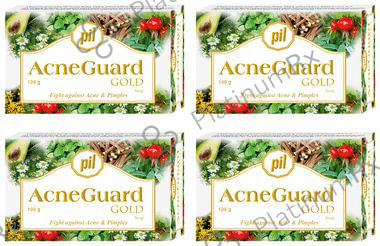 PIL Acneguard Gold Soap- Fight Against Acne & Pimples 4 Soap
