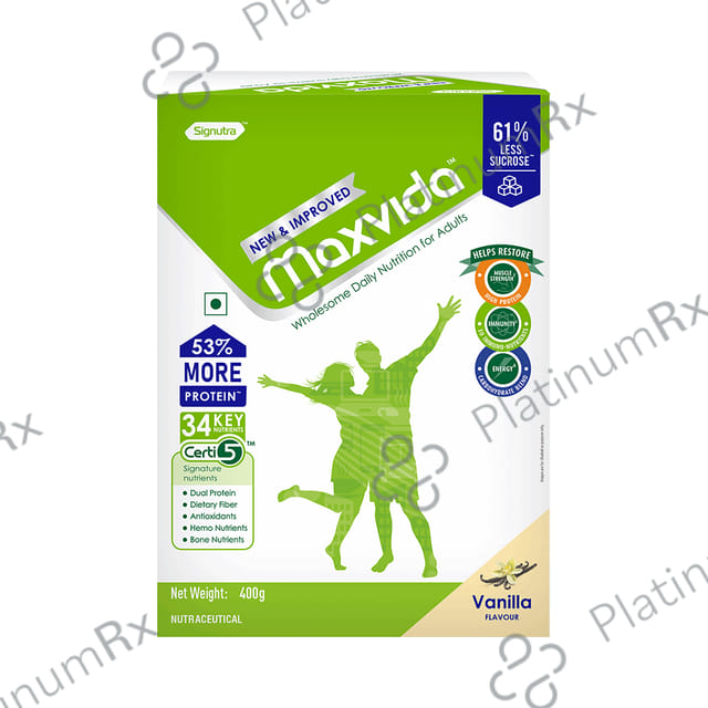 Maxvida Supplement Flavour Vanilla Powder 400gm