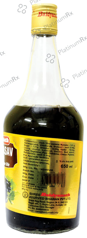 Baidyanath (Nagpur) Drakshasav Special 650 ml