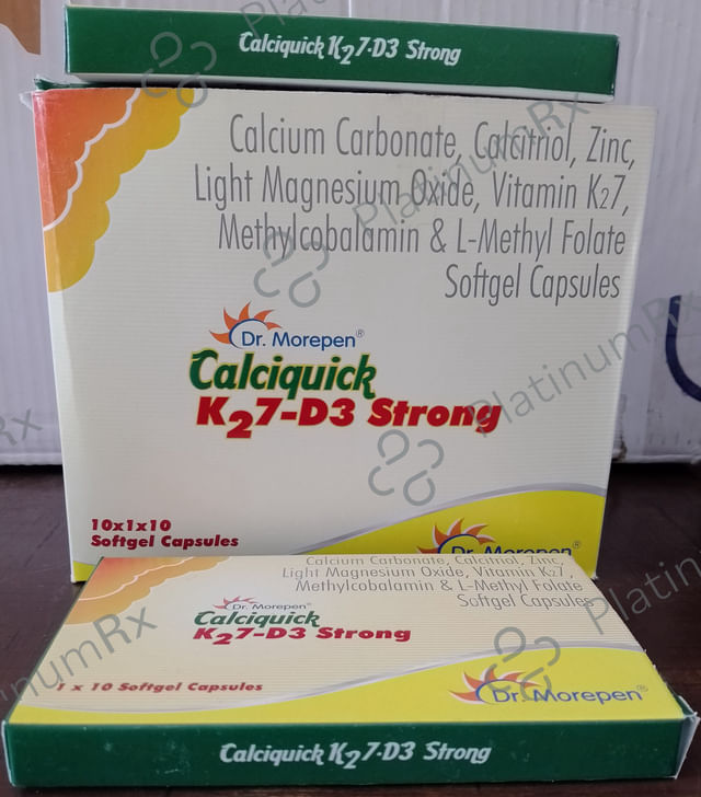 Calciquick K2 7 D3 Strong soft Capsule 10s
