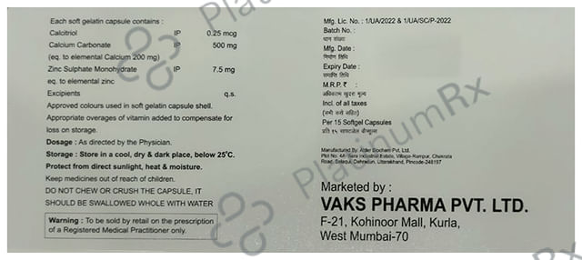 Mitocal-CT Softgel Capsule 15 Soft Gelatin Capsule