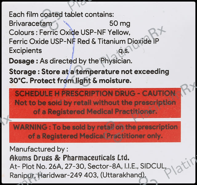 Brivahenz 50mg Tablet 10s