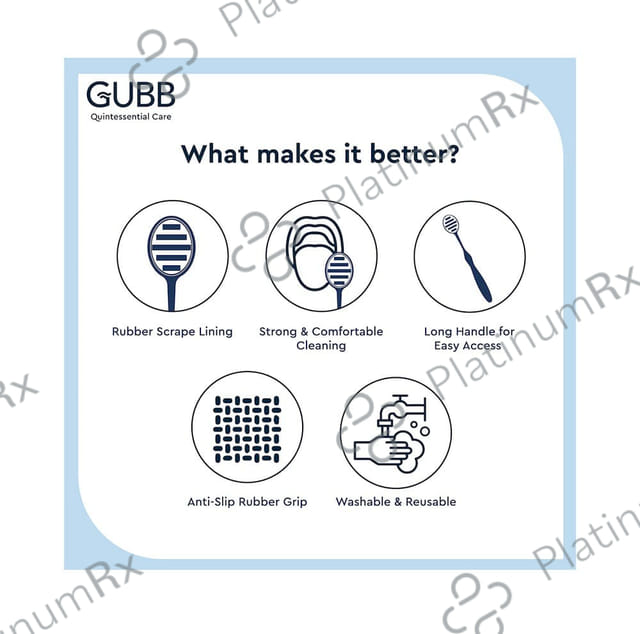 Gubb T+ Tongue Cleaner Grey & Pink