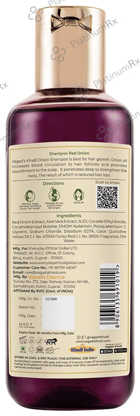 Vagad's Khadi Herbal Shampoo Red Onion