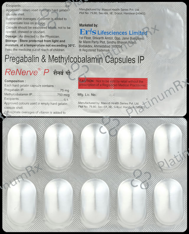 Renerve P 750mcg/75mg Capsule