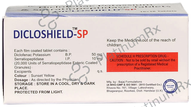 Dicloshield SP 50/10mg Tablet 10s