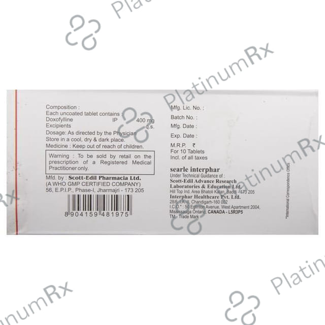 Doxofyl 400 Tablet