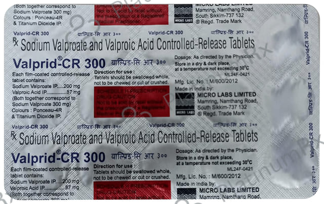 Valprid 300mg Tablet CR 15s