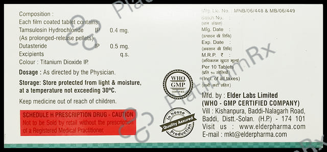 Tamsulin D Tablet PR