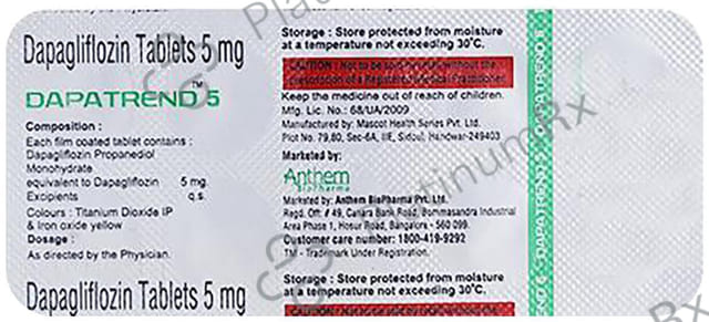 Dapatrend 5mg Tablet 10s