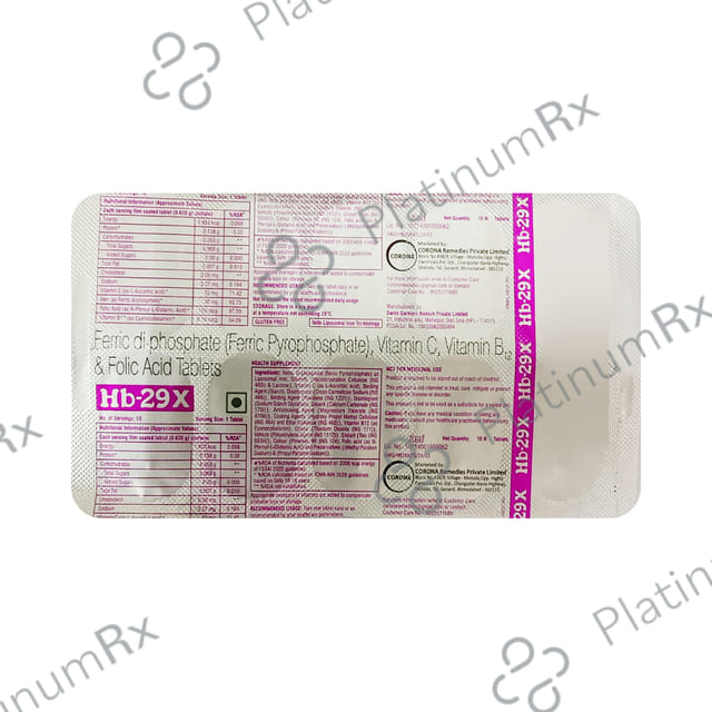 HB 29 X Tablet 10s
