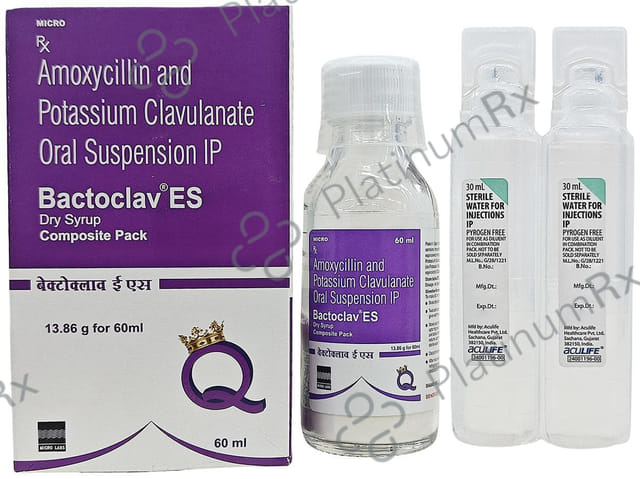 Bactoclav ES 600/62.9mg Dry Syrup 60ml