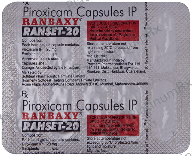 Ranset 20mg Capsule 10s