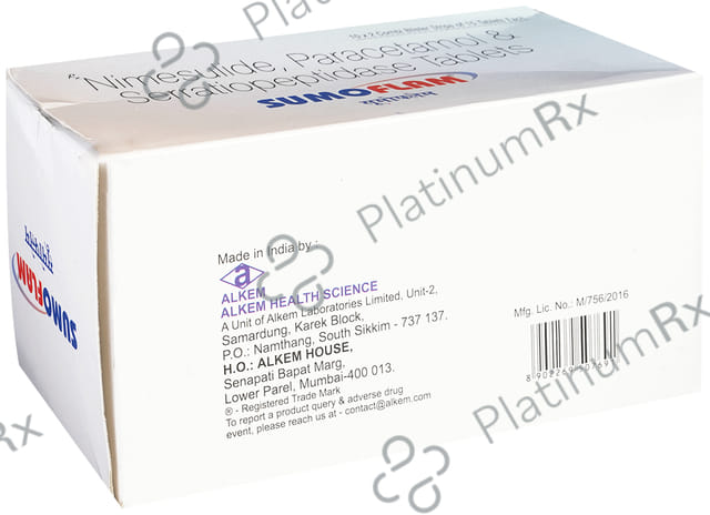 Sumoflam 100/325/15mg Tablet 15s