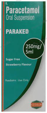 Paraked Oral Suspension Strawberry Sugar Free