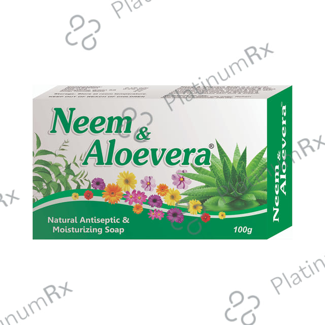 PIL Neem & Alovera Soap - Natural Antiseptic & Moisturizing Soap