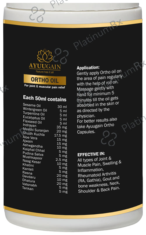 Ayuugain Ortho Oil for Joint & Muscular Pain Relief