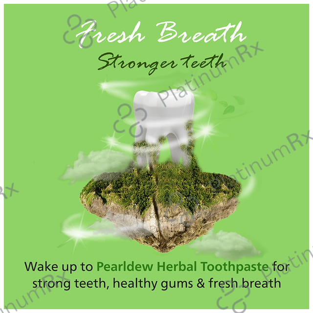 Pearldew Herbal Toothpaste (100gm Each) 1 Tube
