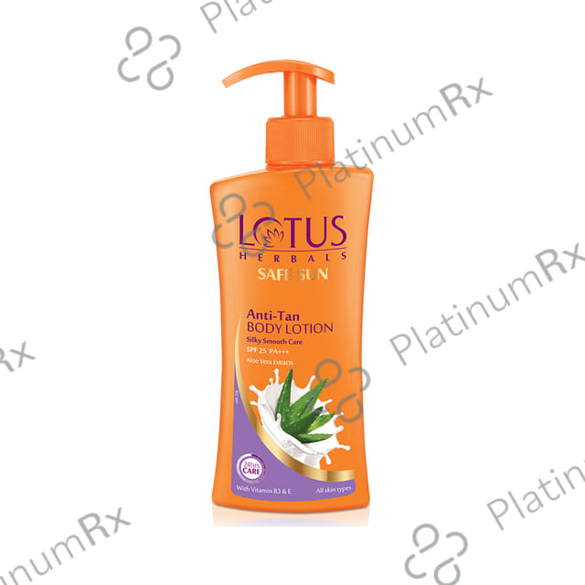 Lotus Herbals Safe Sun Anti Tan SPF 25 PA+++ Body Lotion 250ml