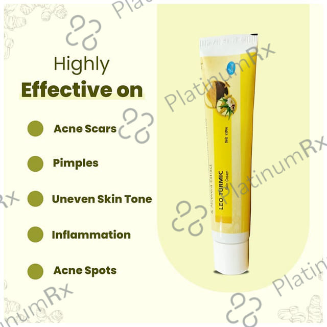 Leeford Leo Turmic Skin Cream with Sandalwood & Aloevera Extract