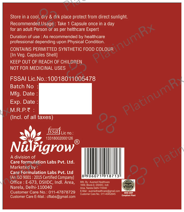 Nutrigrow L-Phenylalanine Capsule