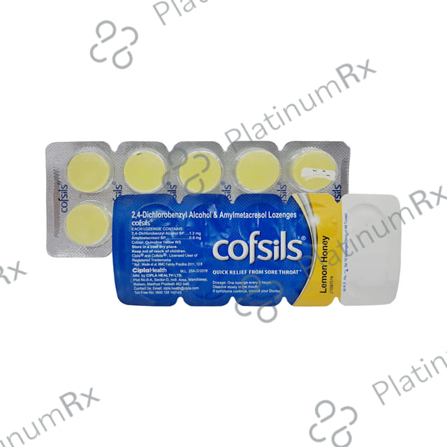 Cofsils Lozenges Honey lemon 10s