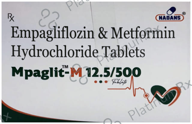 Mpaglit M 12.5/500mg Tablet 10s